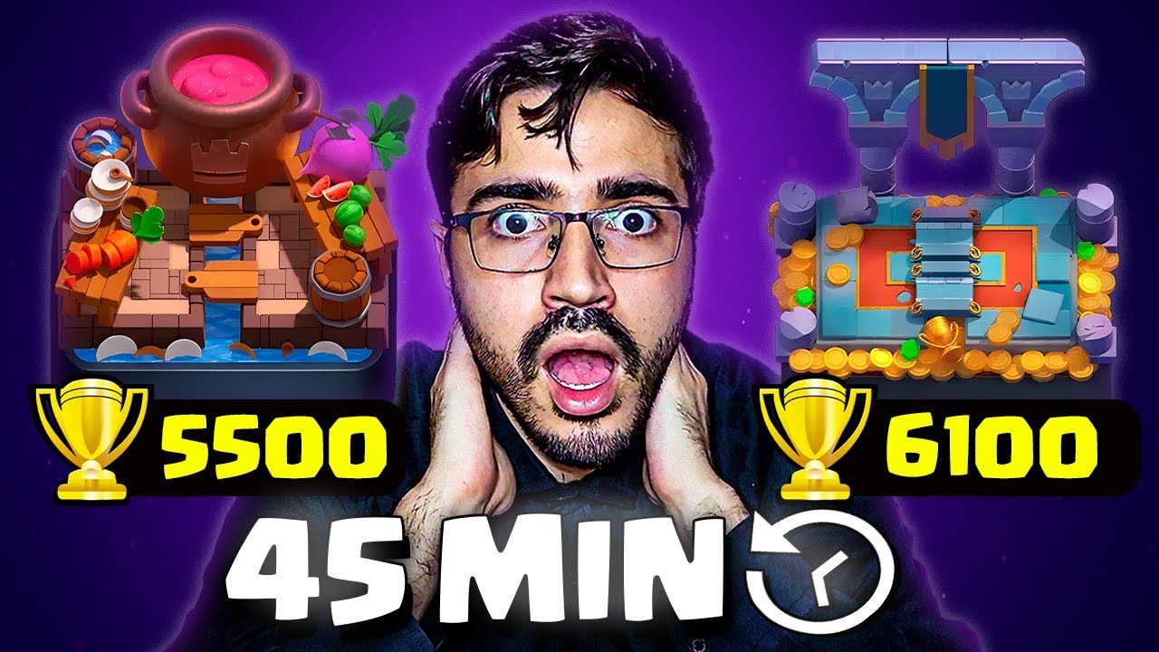 MELHORES DECKS DA ARENA 16 E ARENA 17 EM 2026!! CLASH ROYALE