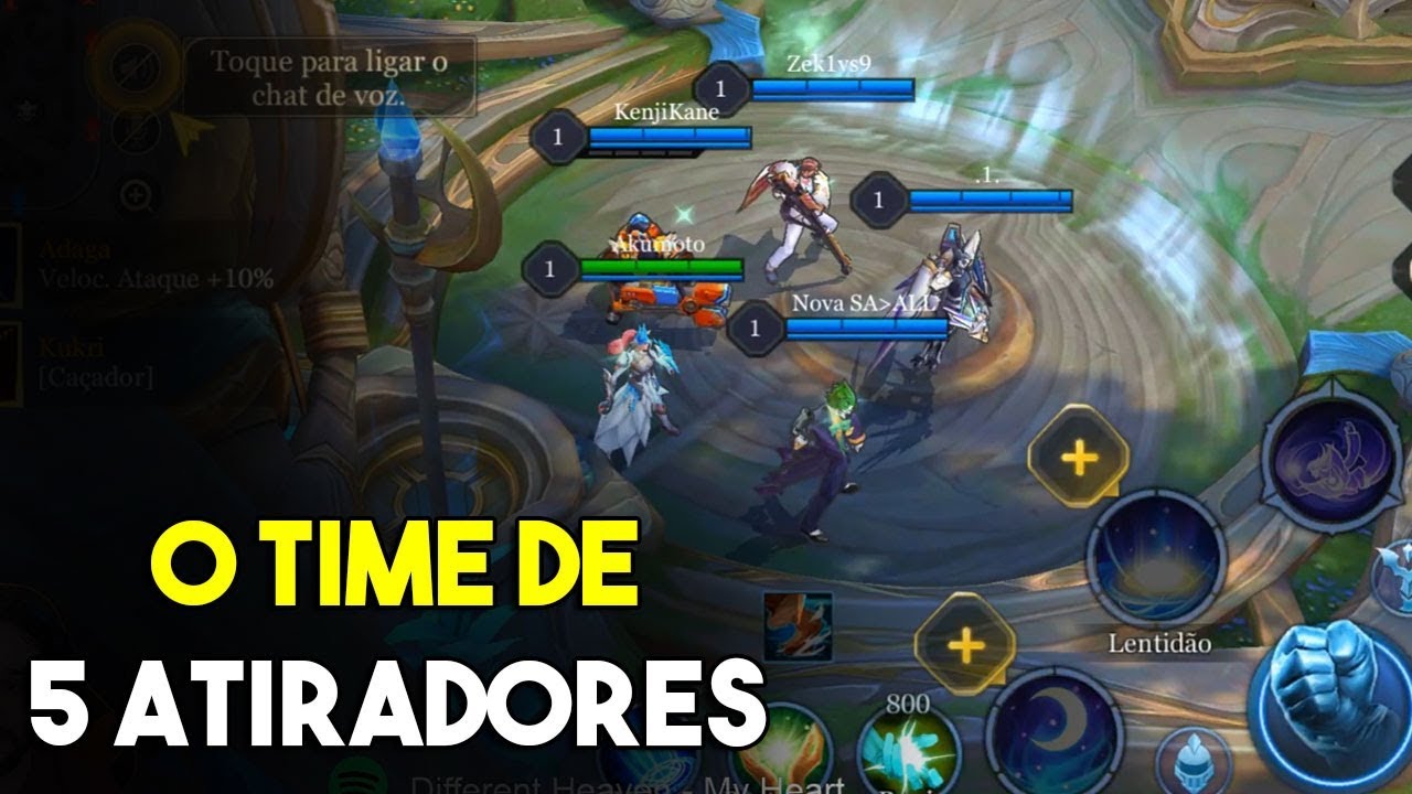 O time de 5 atiradores - Arena of Valor