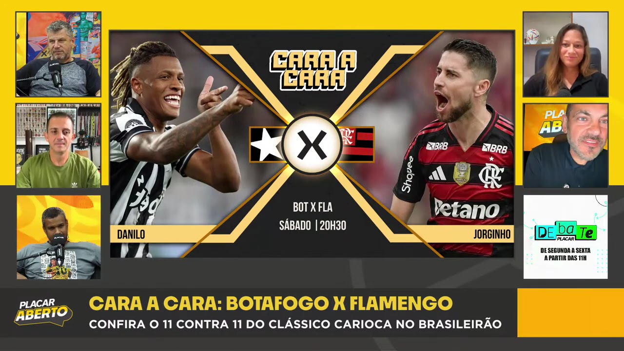 CARA  A CARA DO CLÁSSICO: BOTAFOF X FLAMENGO, QUEM VAI GANHAR? | Corte do Placar Aberto