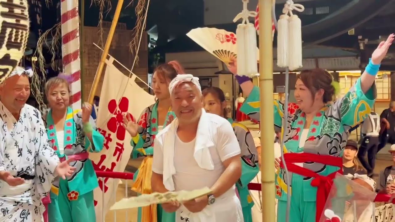 【 天神祭 宵宮 ラストは 日本一の太鼓で盛り上がる‼️境内の雰囲気も最高🤗‼️】大阪天満宮 天神祭り 夏祭り 地車囃子 〔 tenjin festival  tenjin matsuri 〕