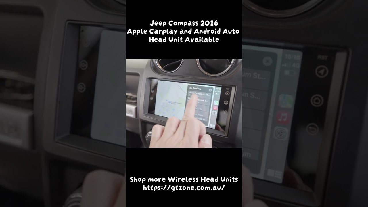 Jeep Compass 2016 Wireless Apple Carplay & Android Auto Car Stereo Demonstration Video