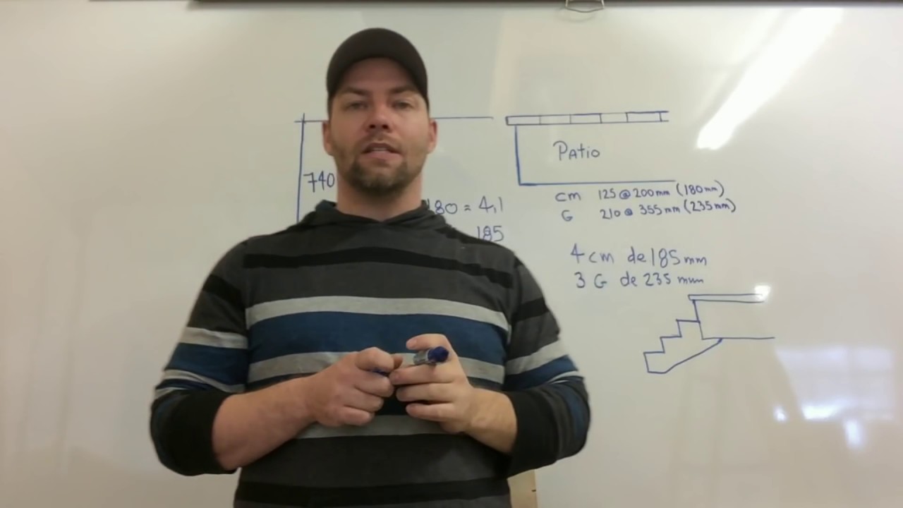 Calcul d'un escalier droit avec une course illimitée
