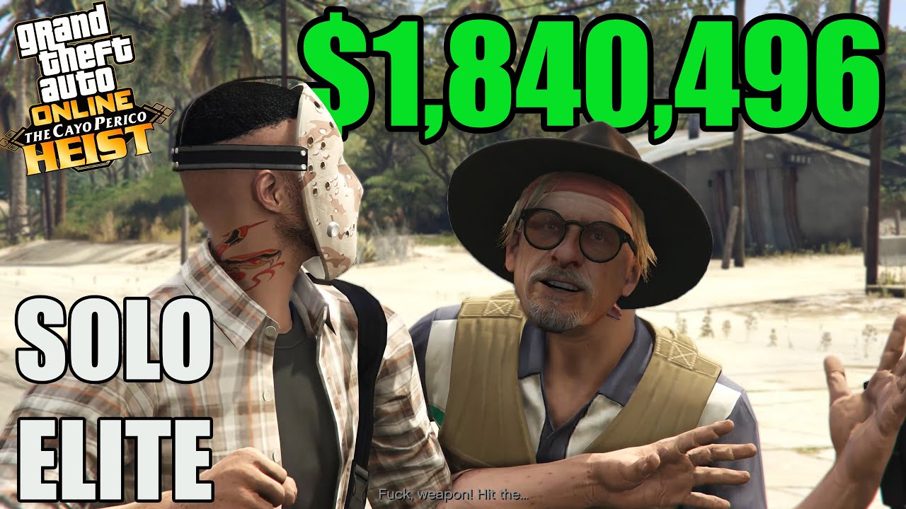 GTA Online Cayo Perico Heist- Aggressive Approach SOLO Elite $1,840,496