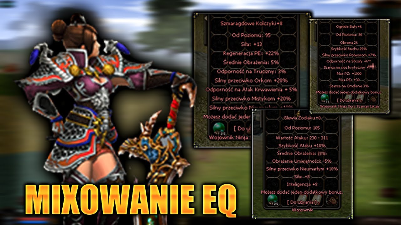 METIN2.PL POLSKA - POTĘŻNE MIXOWANIE EQ 🔥 !! GLEWIA SR 35+ 🤔