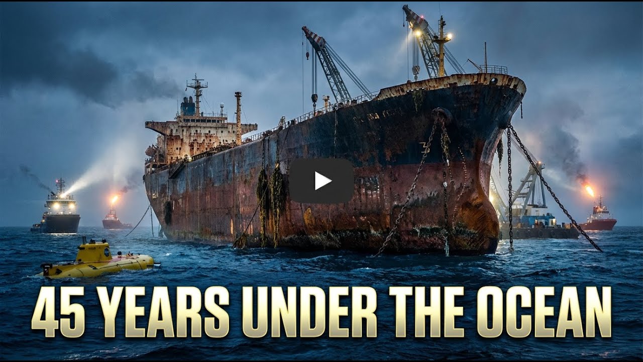 Salvaging a Forgotten Oil Tanker After 45 Years Beneath the Ocean  Ship Restoration Documentary
