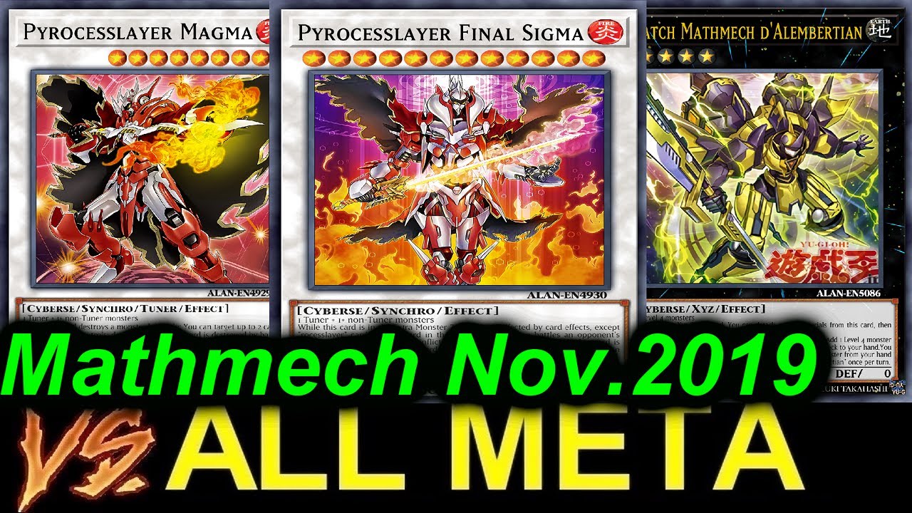 【YGOPRO】MATHMECH VS ALL META NOVEMBER 2019