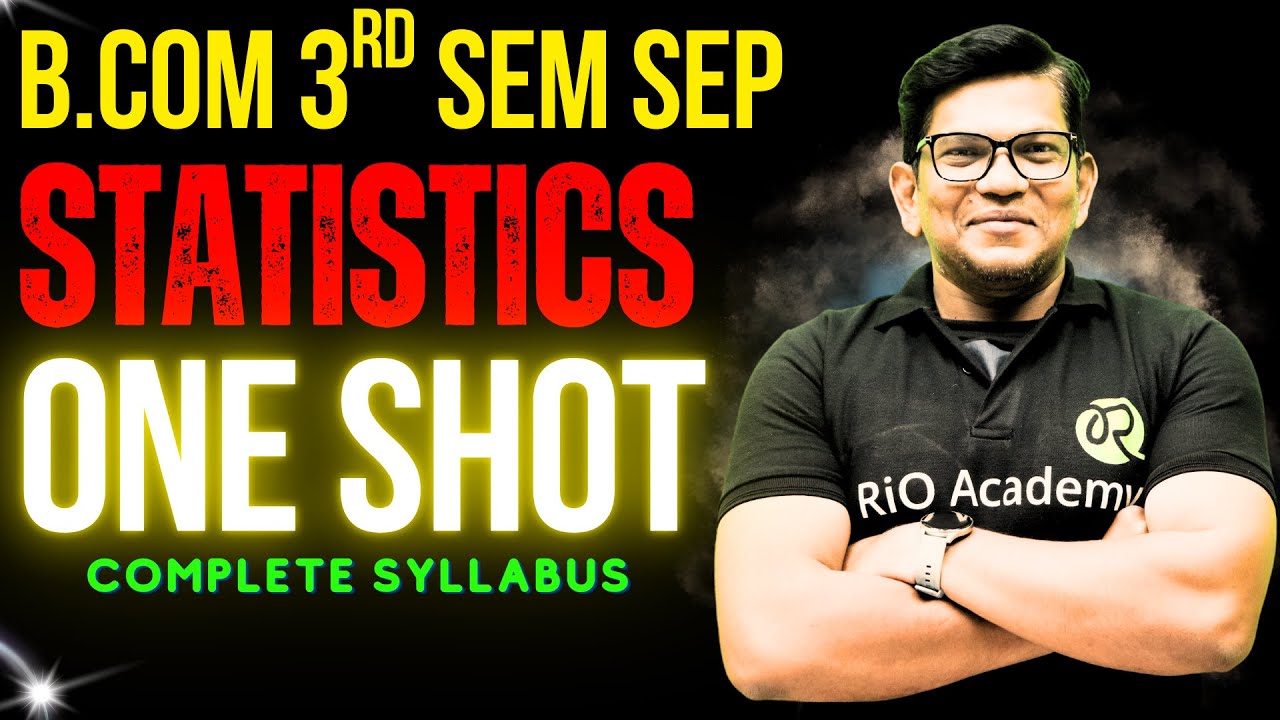 B.com 3rd Sem statistic | Marathon session  | #bcom3rdsem #bcom3rdsemester