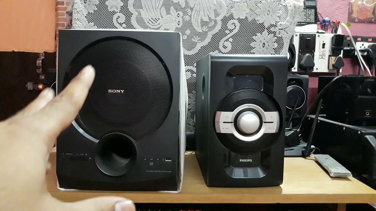 Philips 2.1 vs Sony 2.1 Home Theater Sound Test // The technoboy