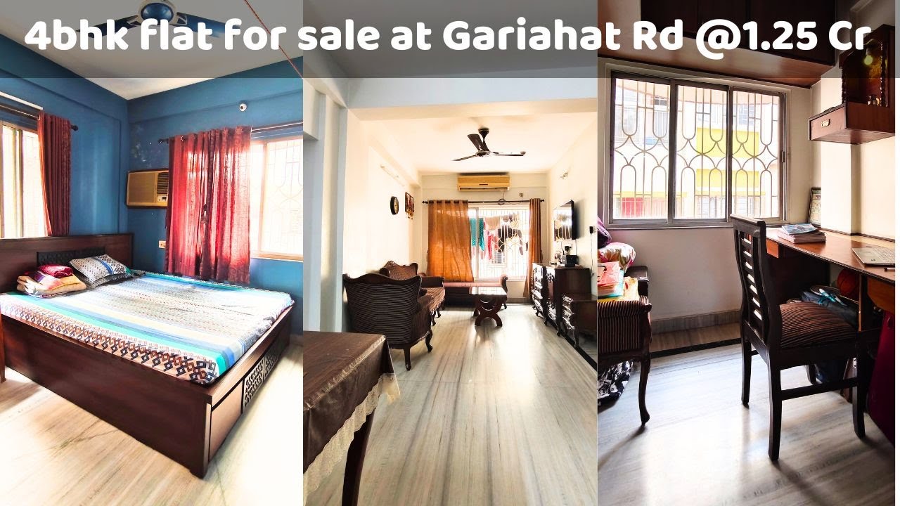 4bhk flat near Gariahat | Southern Avenue | Only 1.25 Cr | Call 9354258842