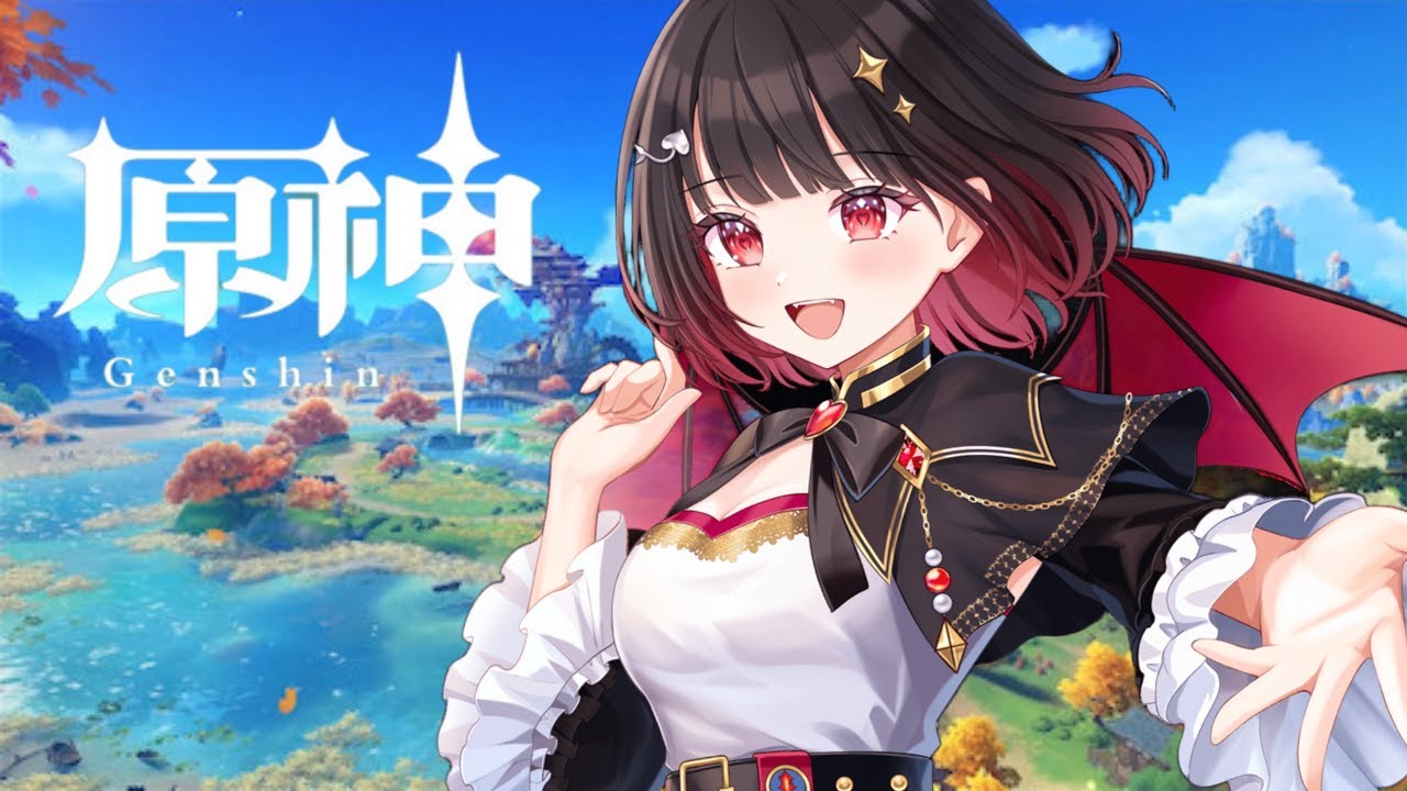 #13【＃原神】完全初見プレイのぶらり魔族旅、ガチャも引く！！！【＃新人Vtuber】