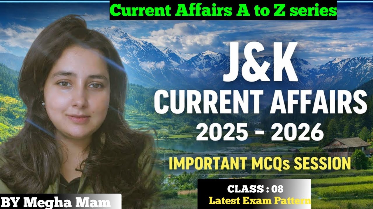 JAMMU & KASHMIR CURRENT AFFAIRS | FOR ALL JKSSB | JUNIOR ASSISTANT | FAA  | JKP | JKPSC EXAM.