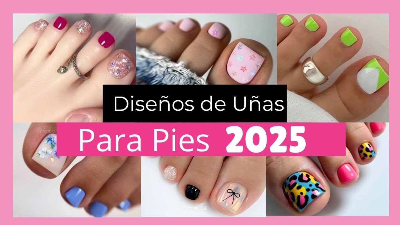 Diseños de Uñas para Pies 2025/Modelos de Pedicure 