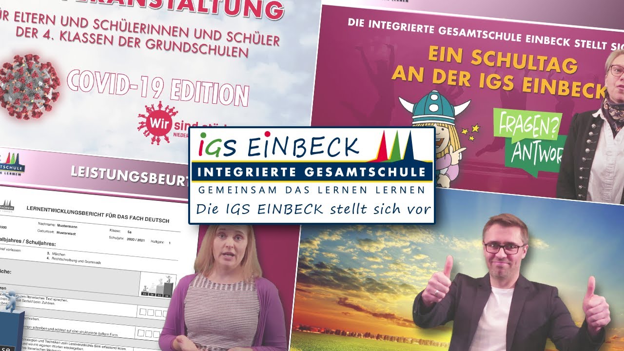 Die IGS EINBECK stellt sich vor - Infoveranstaltung 2020 (Covid-19 Edition)