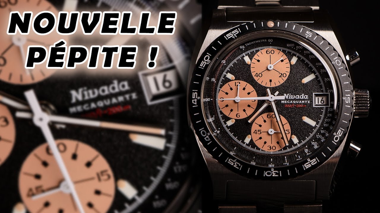 NIVADA Chronosport Mecaquartz Saumon -  Le prototype caché !