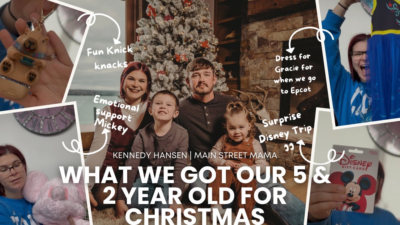 What we got our 5 & 2 year old for Christmas | Gift ideas, surprise Disney trip, & more