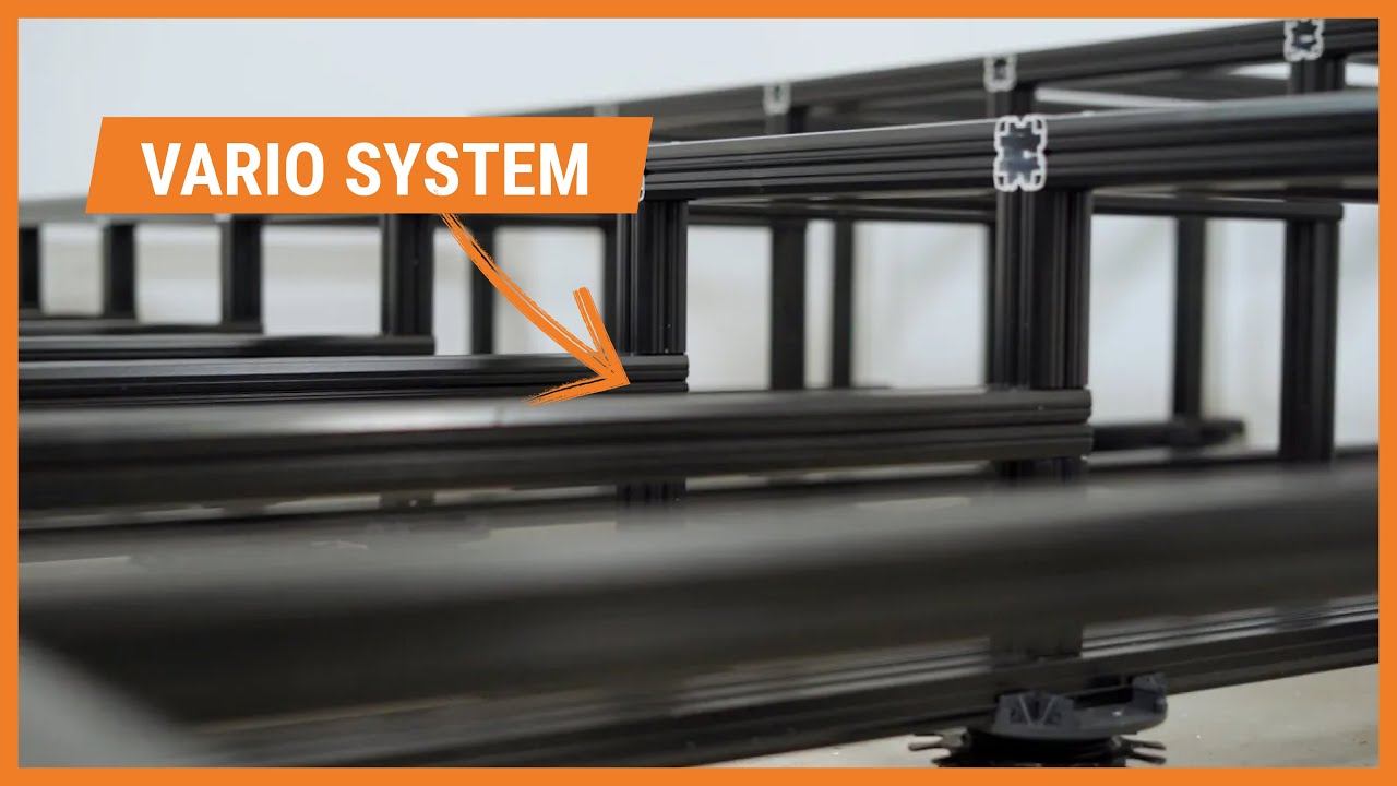 VARIO System - Treppe auf Alu-Unterkonstruktion | Montage