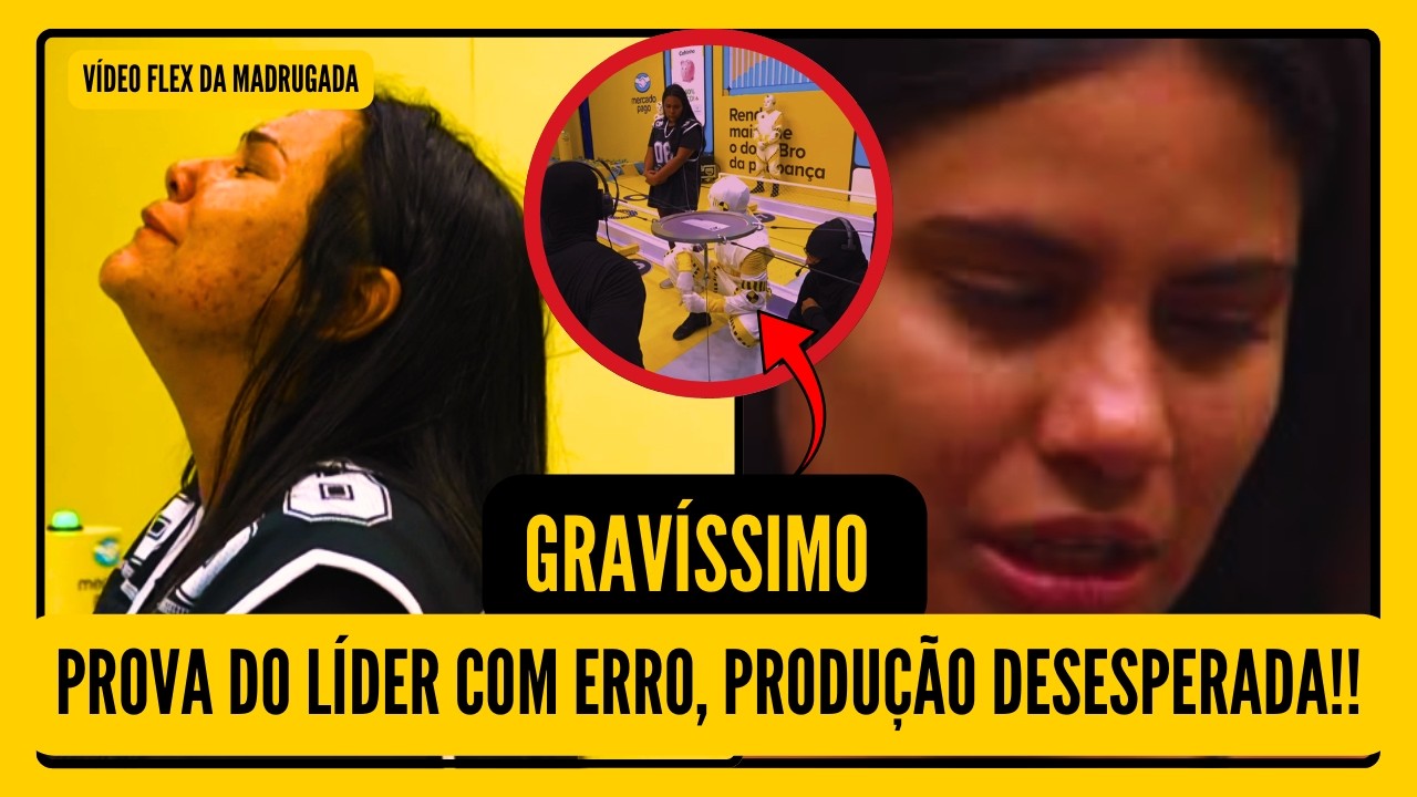 🚨GRAVE NO BBB26! FALHA TÉCNICA na PROVA DO LÍDER, DESESPERO e DESISTÊNCIA, tiveram que AGIR RÁPIDO!