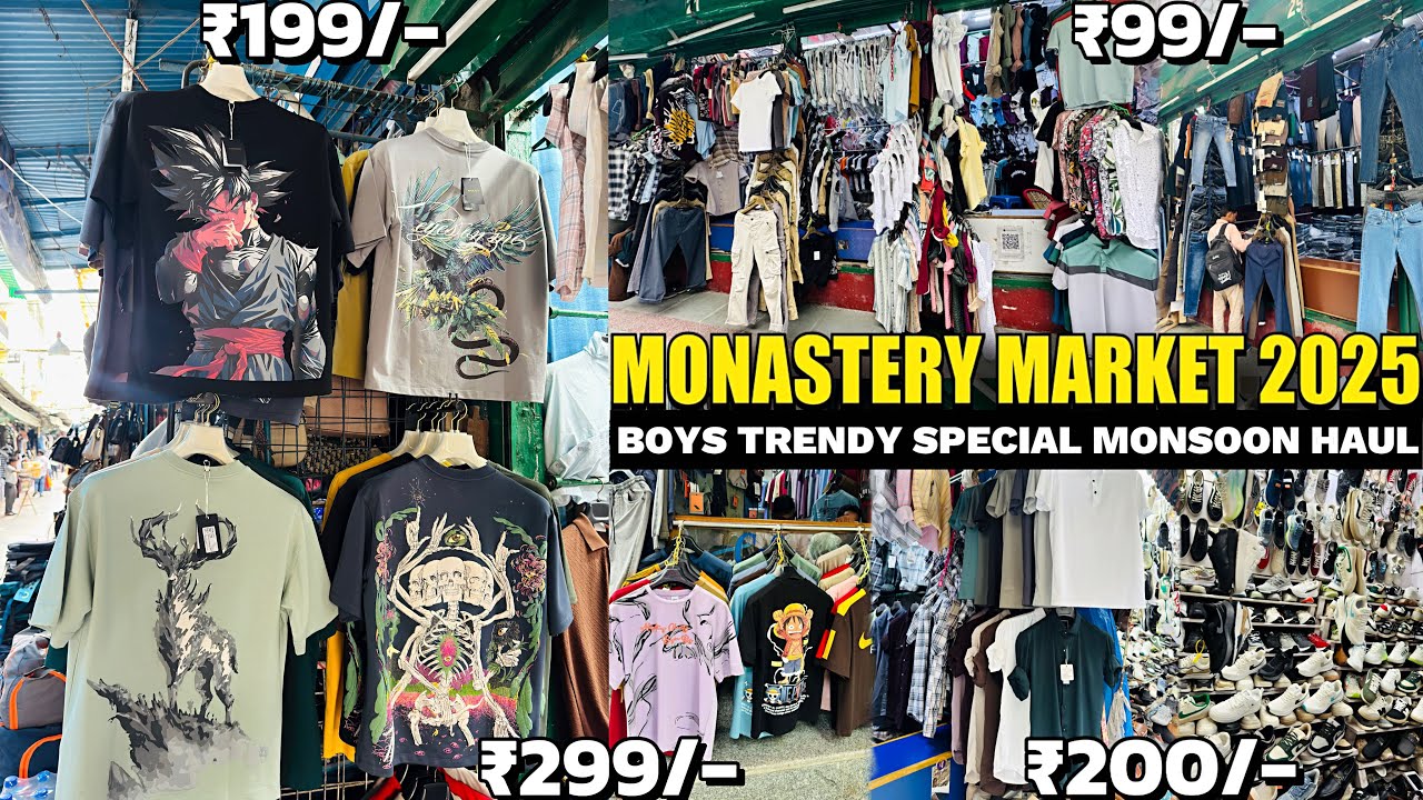 Monastery Market Delhi🤩 | Boys Monsoon Special Collection 2025 | Delhi Shopping Market For Mens