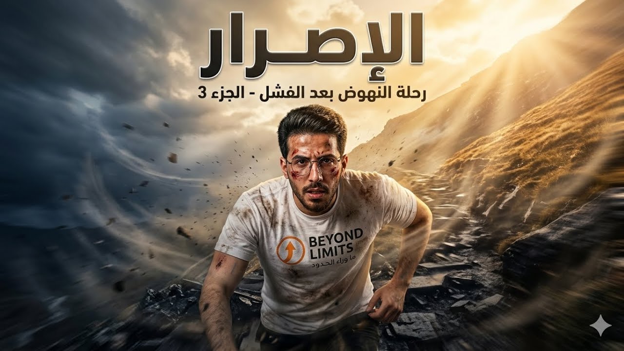 رحلة النهوض بعد الفشل – الجزئ الثالث | الإصرار والطاقة الداخلية… نار ما بتنطفي.