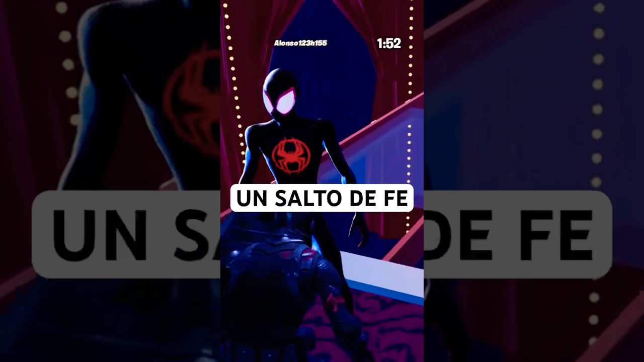 UN SALTO DE FE CON MILES MORALES EN JUEGOS DEL CALAMAR EN FORTNITE! #shorts #fortnite