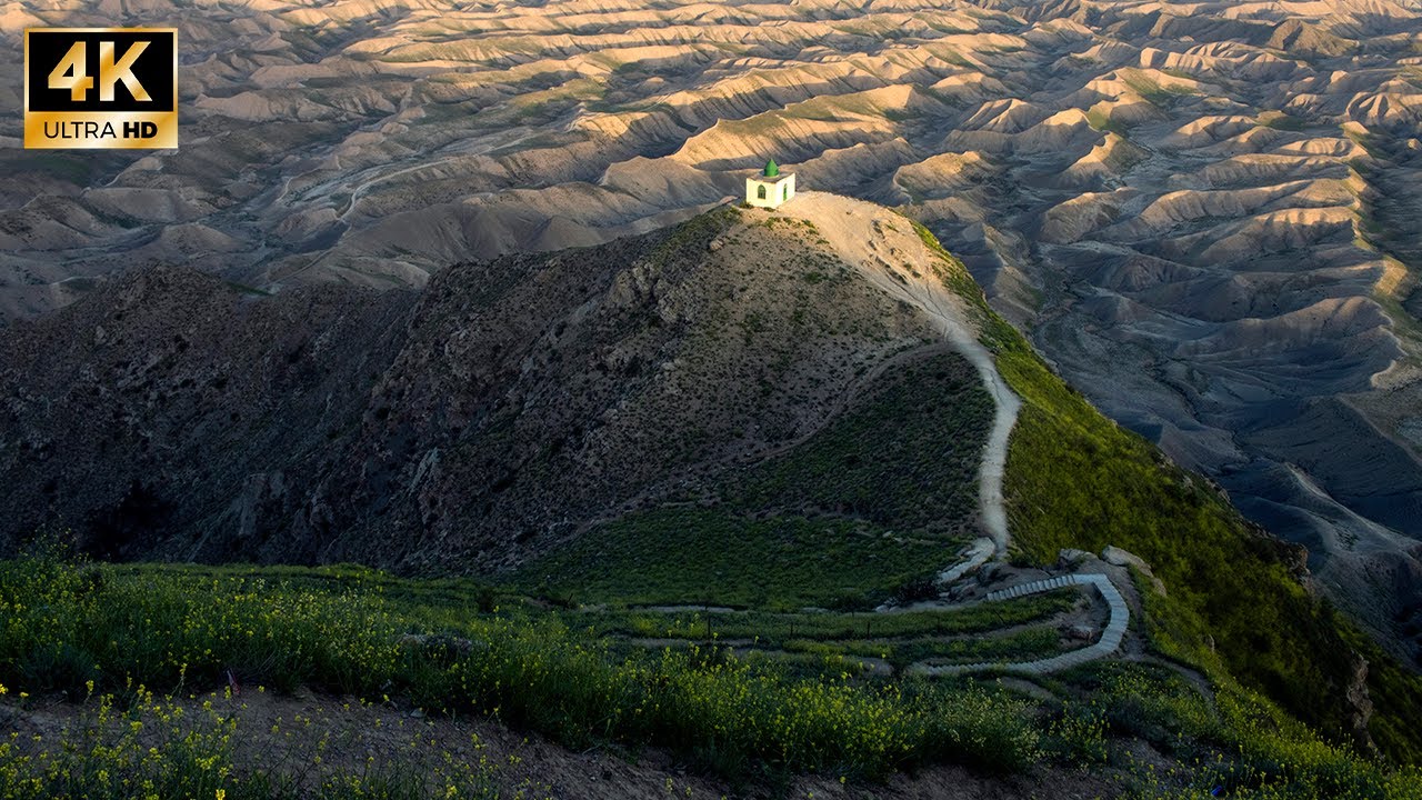 Прогулка по храму Халеда Наби 4к, кладбище Халед Наби, город Калале, провинция Голестан, Иран