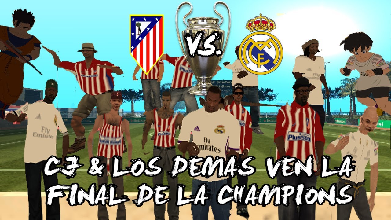 CJ y los demas ven la final de la Champions #Parte 1 - GTA San Andreas - Loquendo