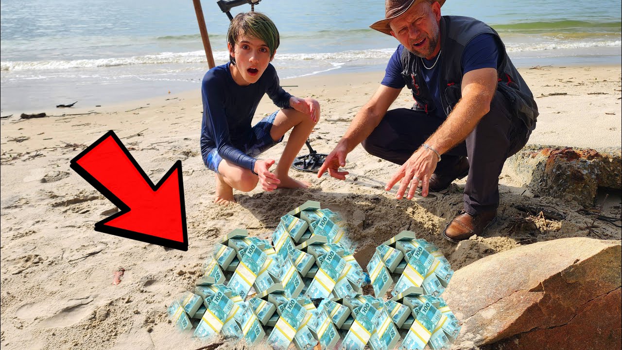 DINHEIRO encontrado na PRAIA...QUEM PERDEU ISSO???