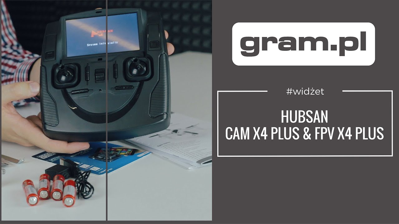 #WIDŻET ◘ Drony HUBSAN CAM X4 PLUS i FPV X4 PLUS ◘ unboxing, wrażenia, specyfikacja ◘ gram.pl
