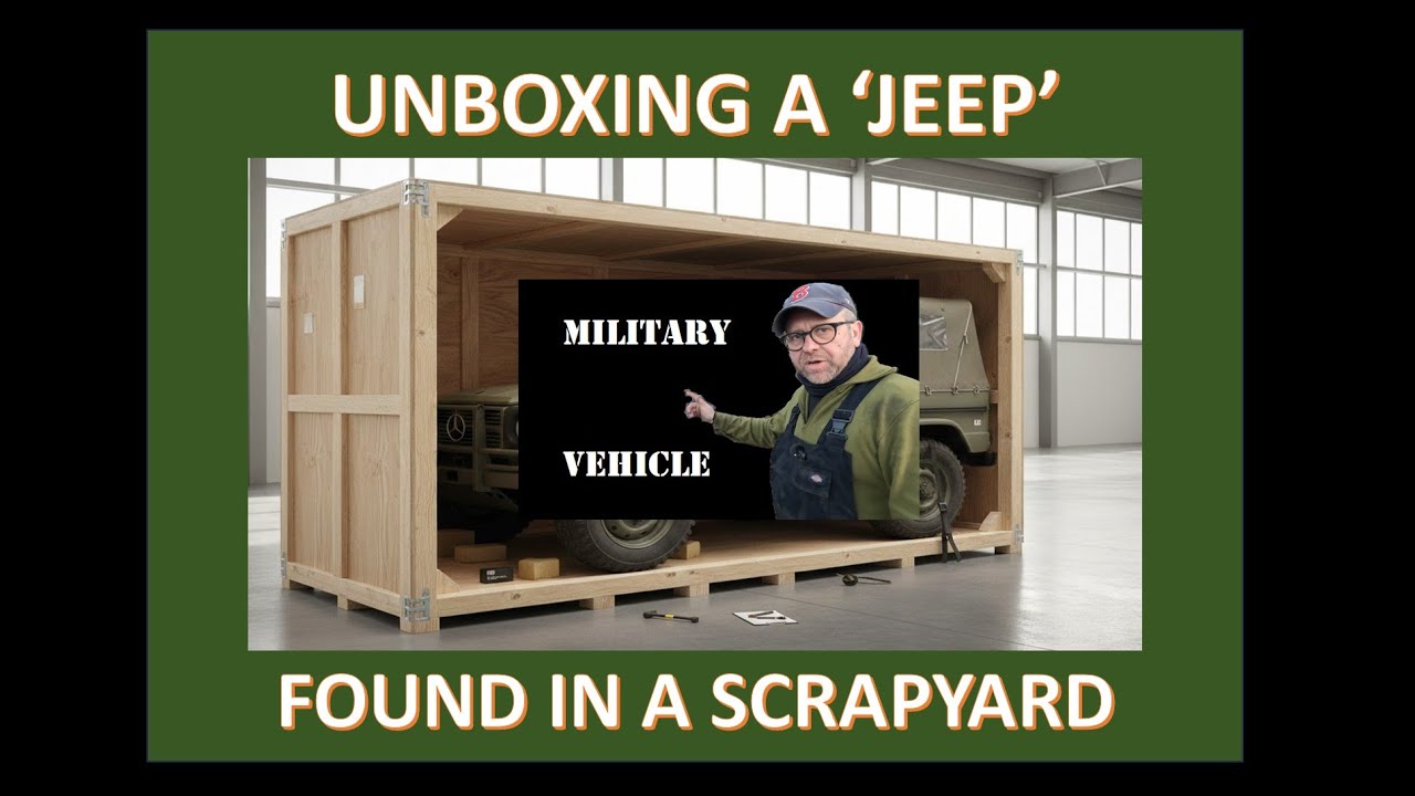 Unboxing a military jeep purchased from a scrapyard/ junkyard. Includes a mystery wooden box..