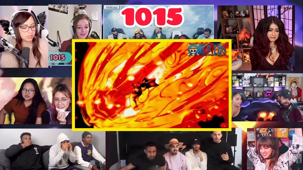 LUFFY USES RED ROC | One Piece - Episode 1015 |Reaction Mashup #onepiecereaction