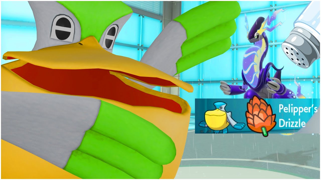 Зачистка Пелиппера! Лучший набор приёмов Пелиппера: битва покемонов Rain Scarlet и Violet WiFi