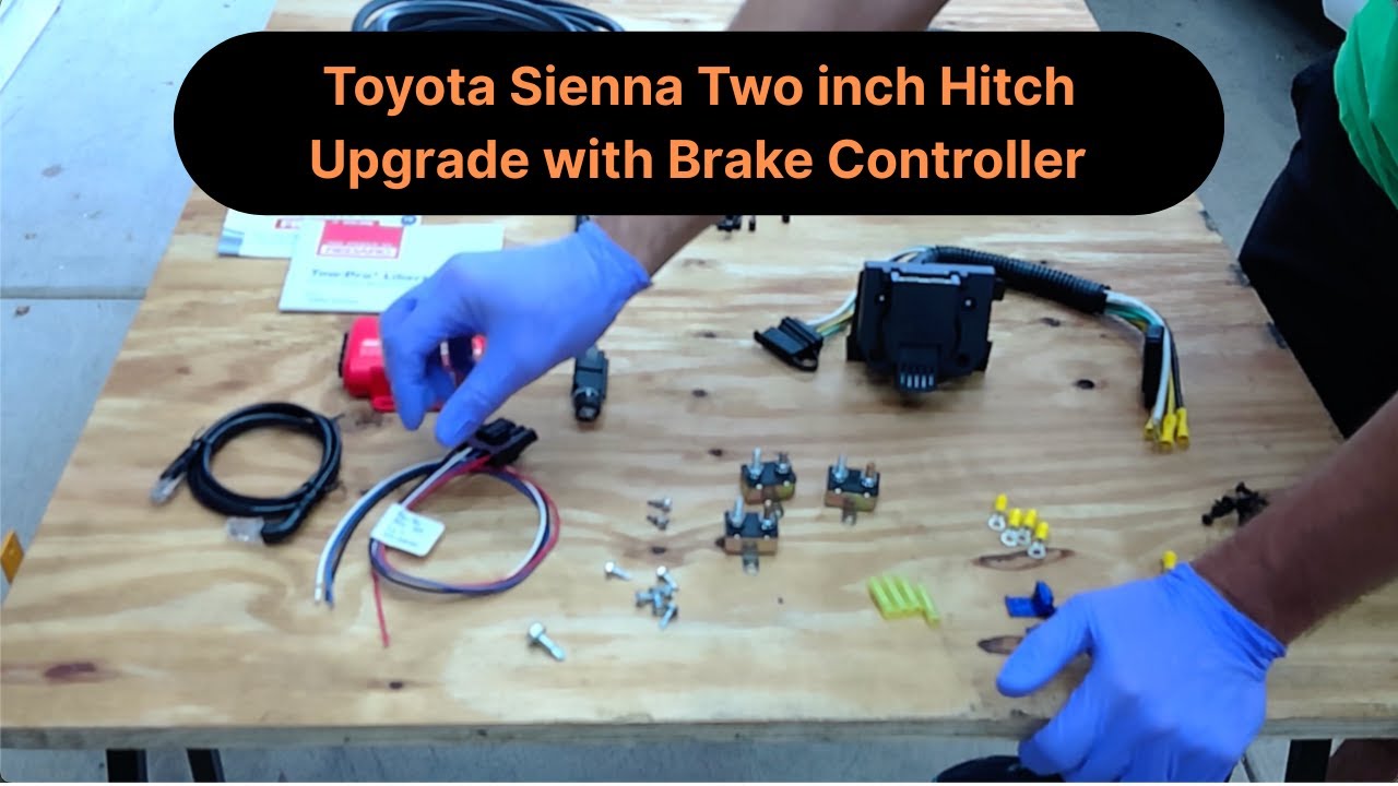 Toyota Sienna Two Inch Hitch Upgrade with Brake Controller #toyotasienna #trailerhitch
