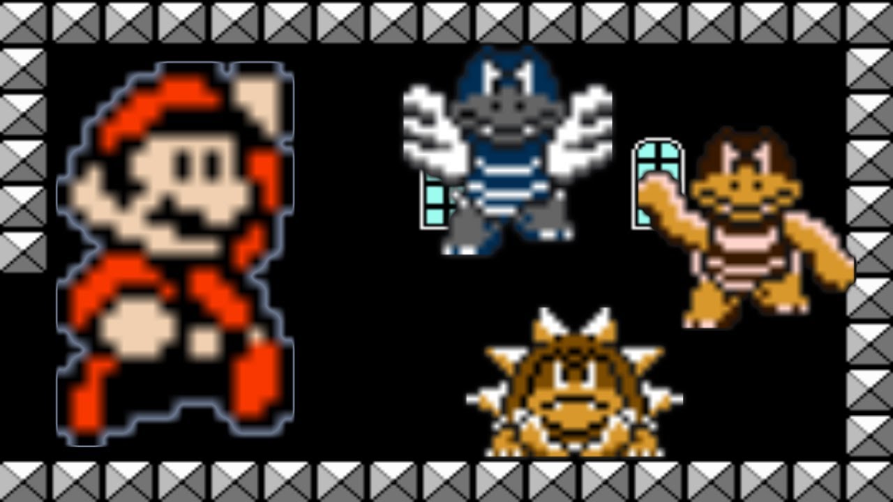 Super Mario Bros. 3 (NES) - All Fortresses & Tanks [No Damage]