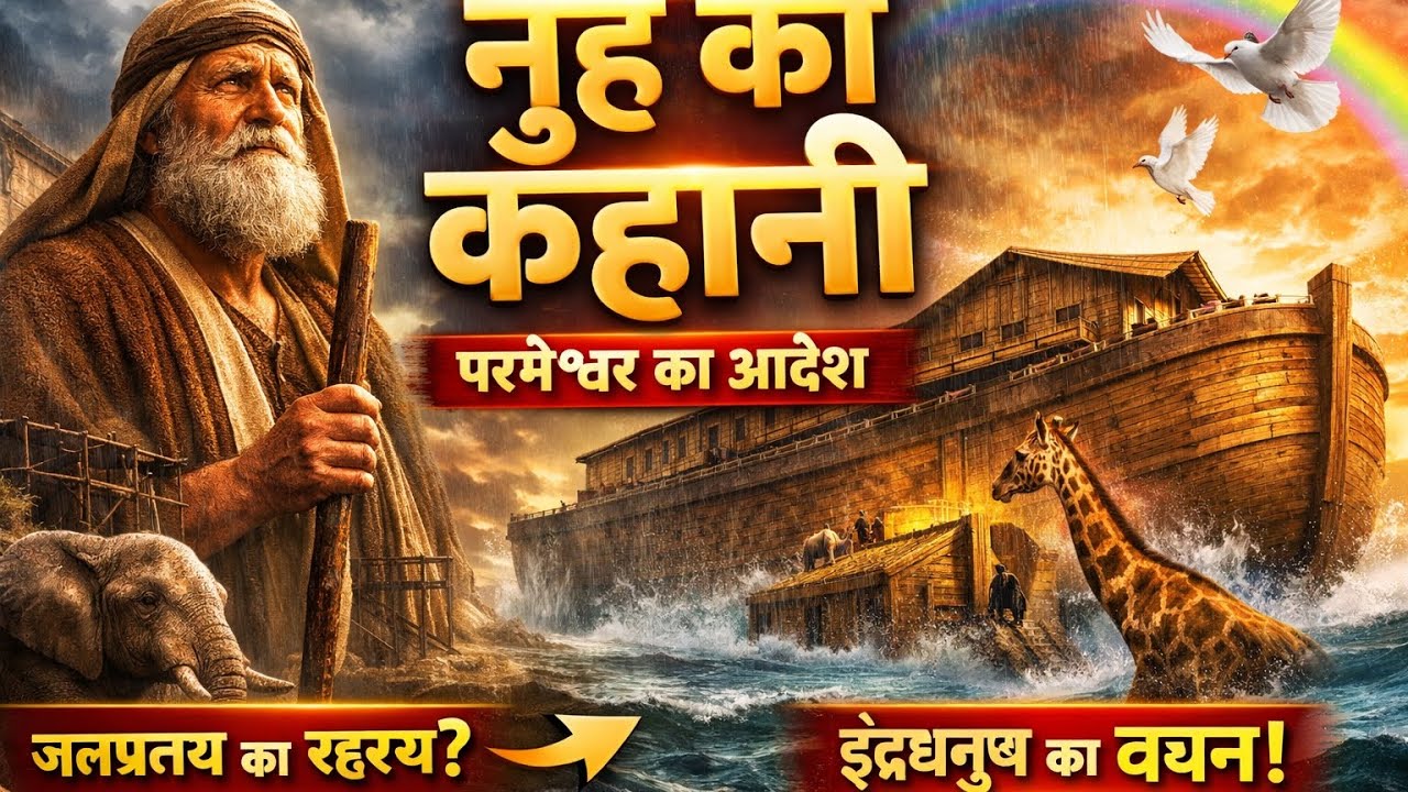 नूह की कहानी | Noah Ark Story in Hindi | परमेश्वर ने जहाज़ क्यों बनवाया? | Bible Story