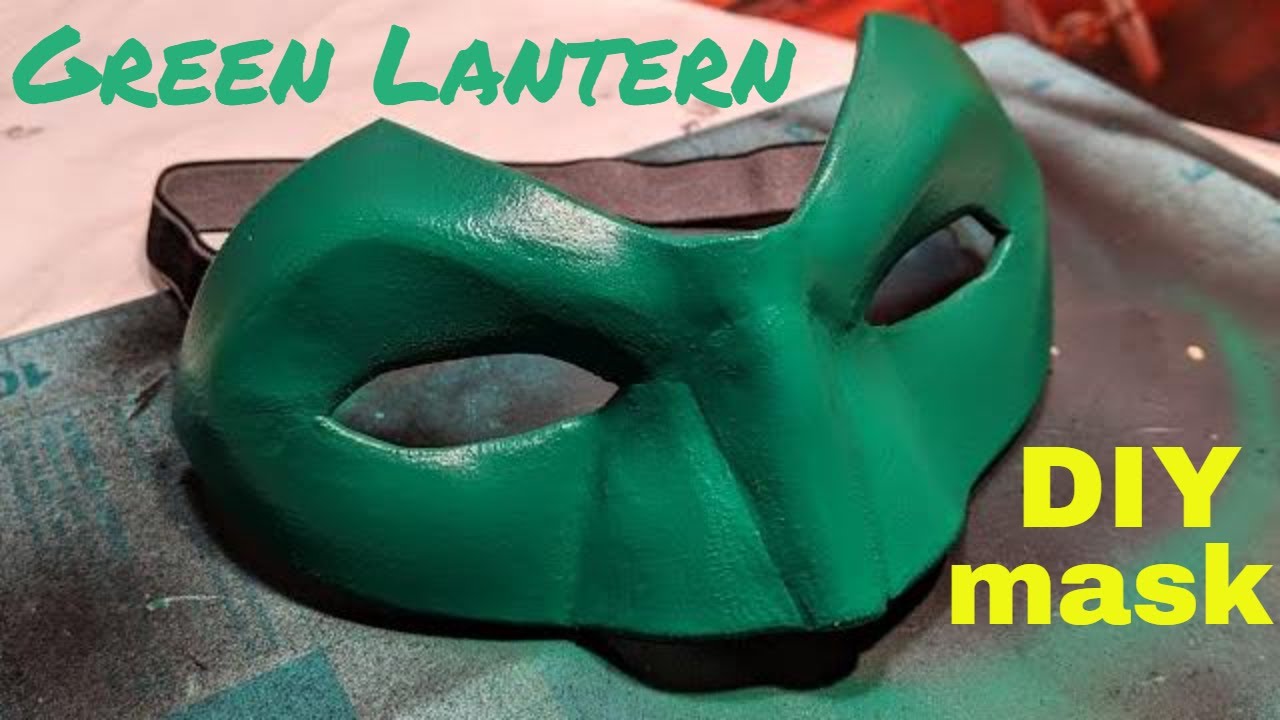 DIY Green Lantern cosplay mask how to build video