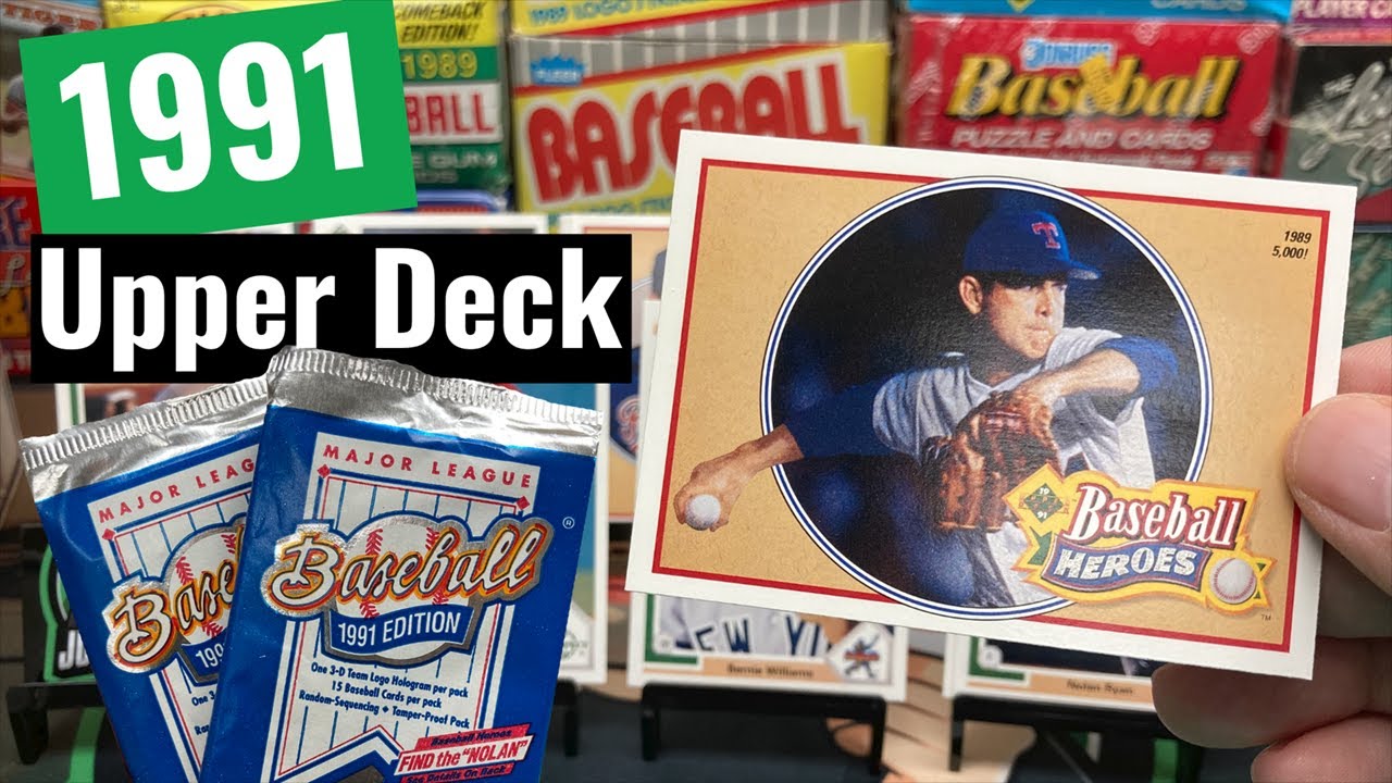 1991 Upper Deck Baseball Box Break — разрыв мусорного ковша!