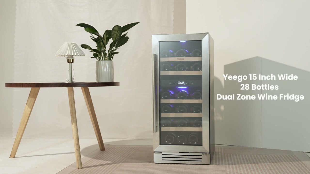 Yeego 15 Inch Dual Zone Wine Fridge Overview
