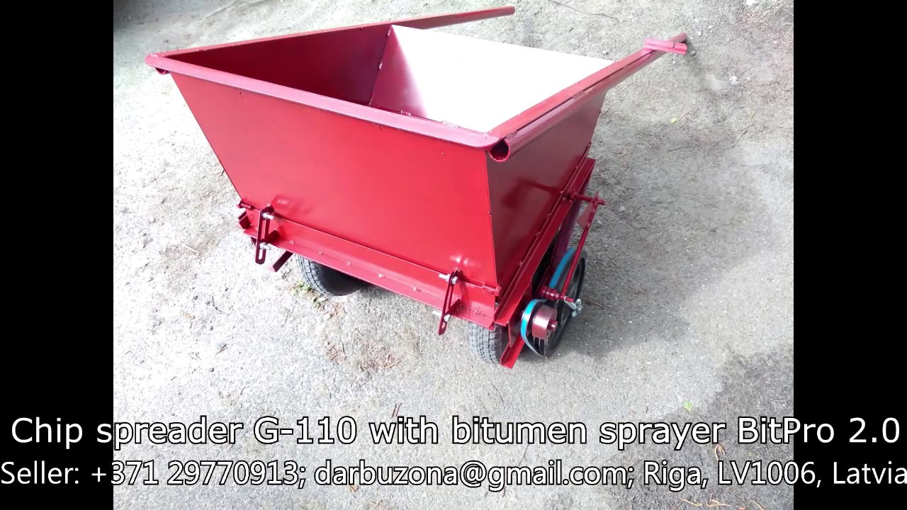 Chip spreader G-110 with bitumen sprayer BitPro 2.0