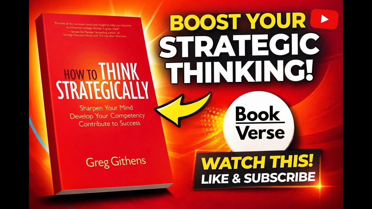 How to Think Strategically | अपने काम को Strategy से करना सीखो | Book Summary | @BookVerseTalk