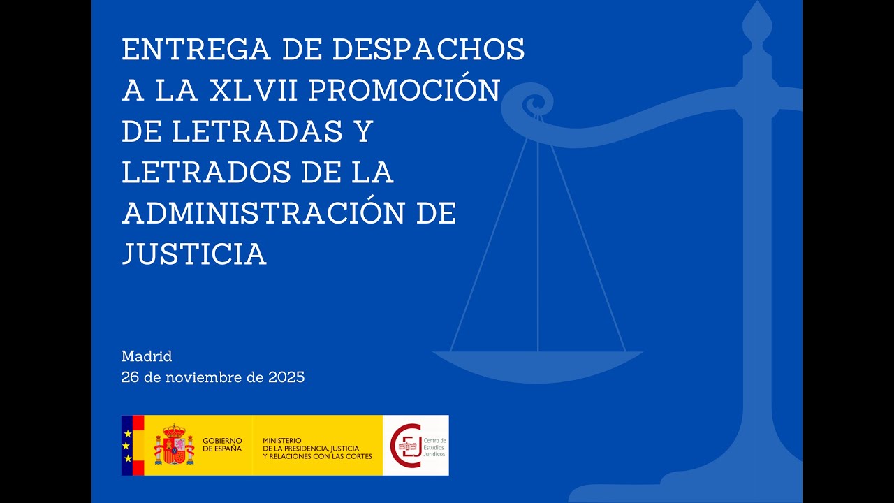 Entrega de despachos 47ª promoción LAJ (Promoción Interna)