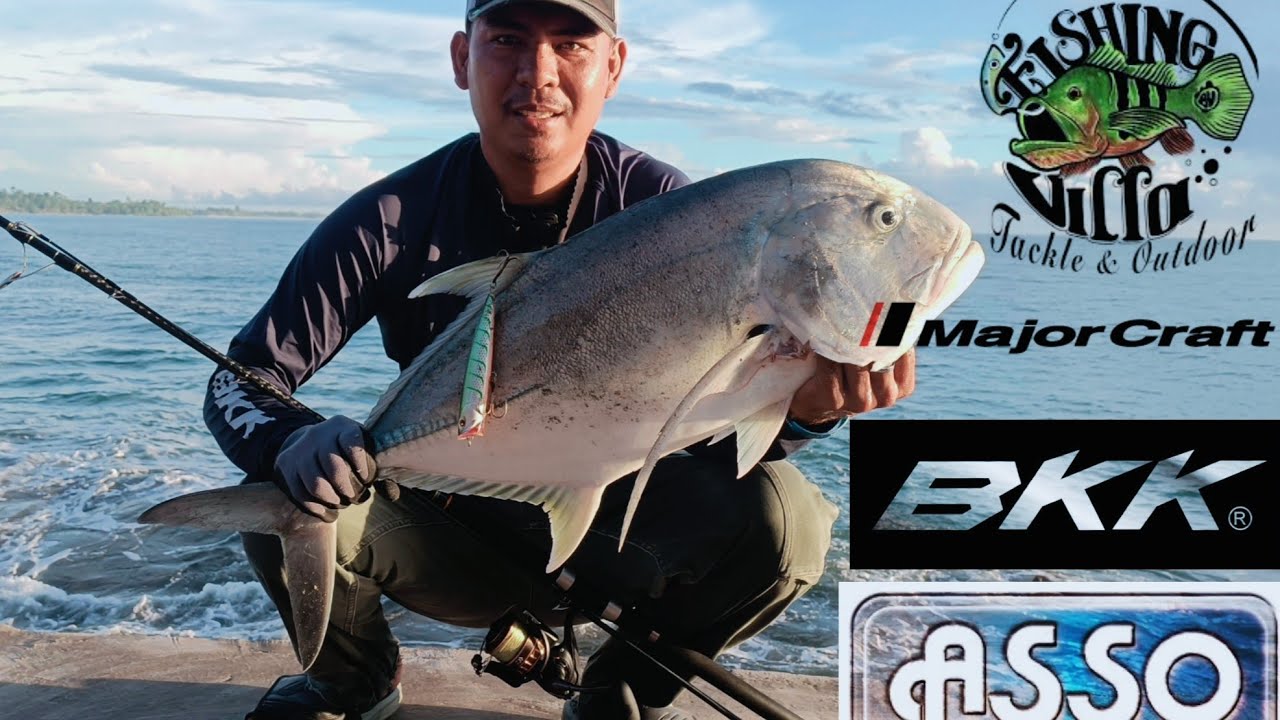 6.6kg GT shore popping💪 Popping ep.7#teamfishingvilla #majorcraft 🤙