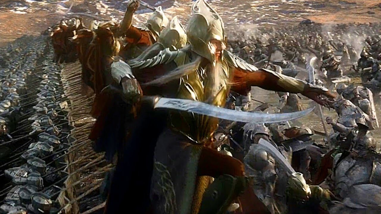Dwarves and Elves Team Up against Orcs (The Hobbit 2013)