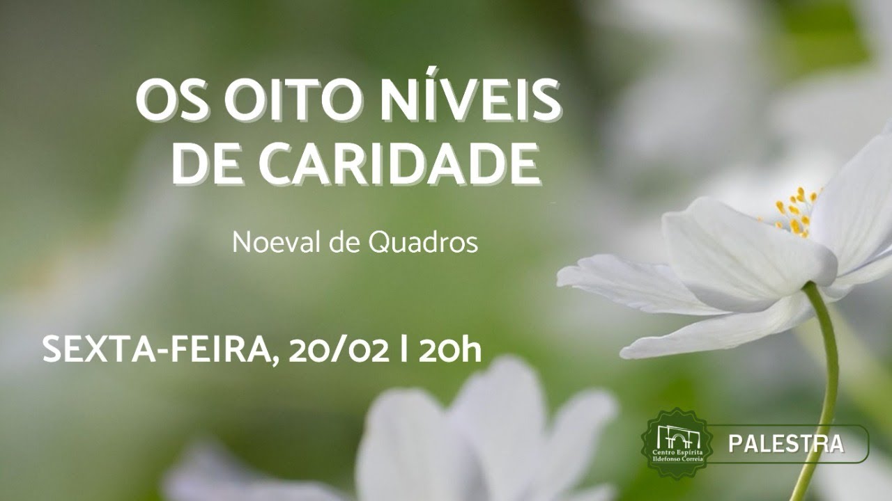 Os oito níveis de caridade - Noeval de Quadros - Palestra - 20/02/2026