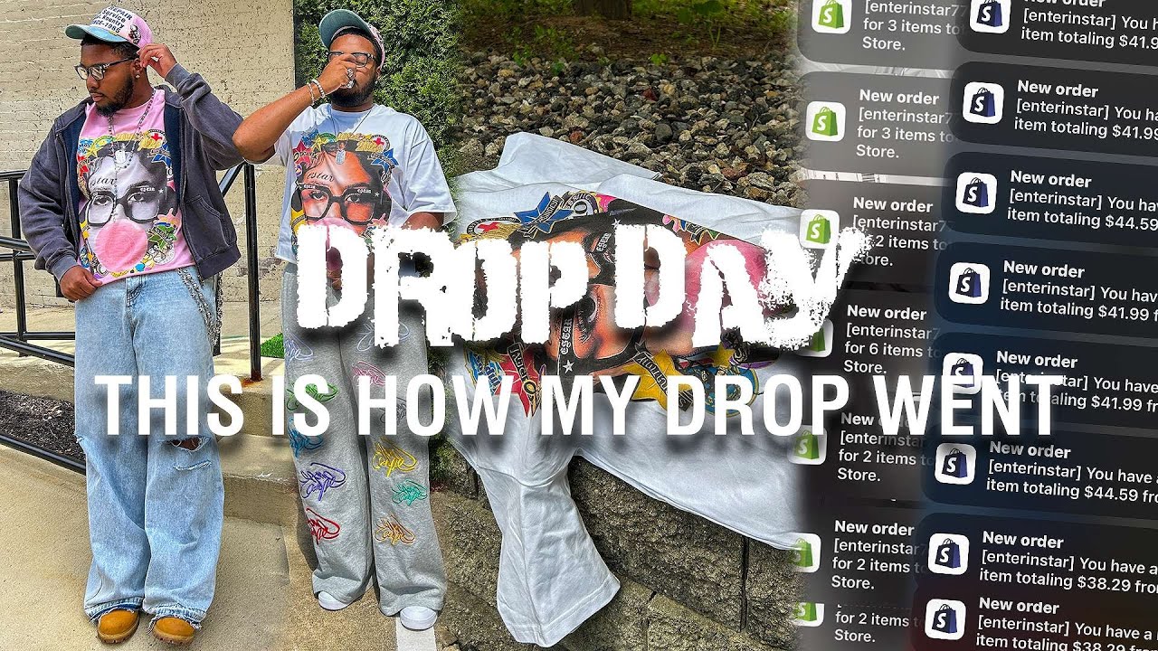 THIS IS HOW MY DROP DAY WENT AS A 6 FIGURE CLOTHING BRAND OWNER ✅💸