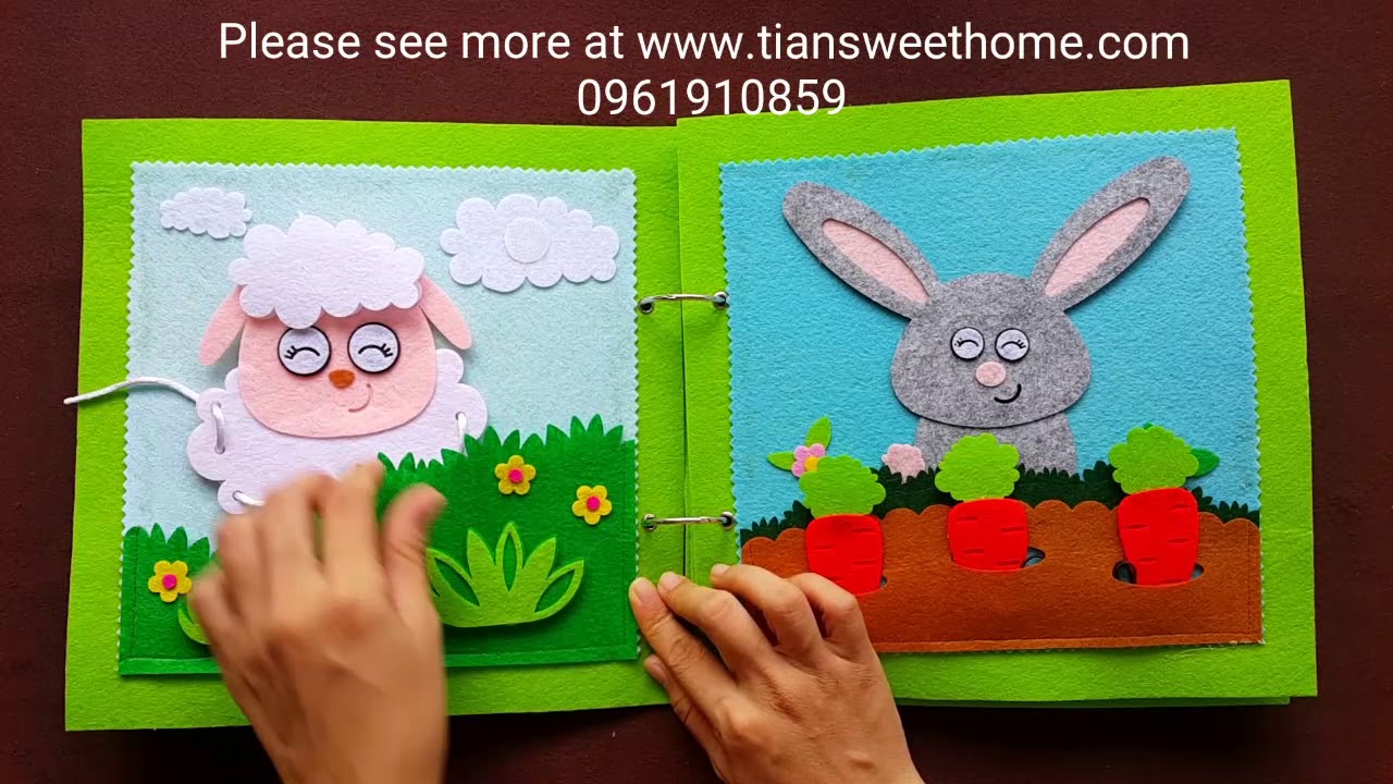 IDEAS FOR MOM TO MAKE AN ANIMALS QUIETBOOK for kids 1-6 year olds