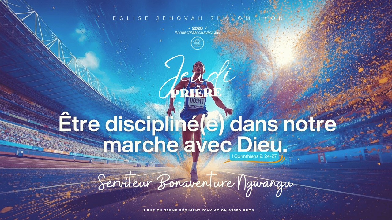 Etre disciplin&eacute;(e) dans notre marche avec Dieu (1 Cor 9:24-27) || Bonaventure Ngwangu