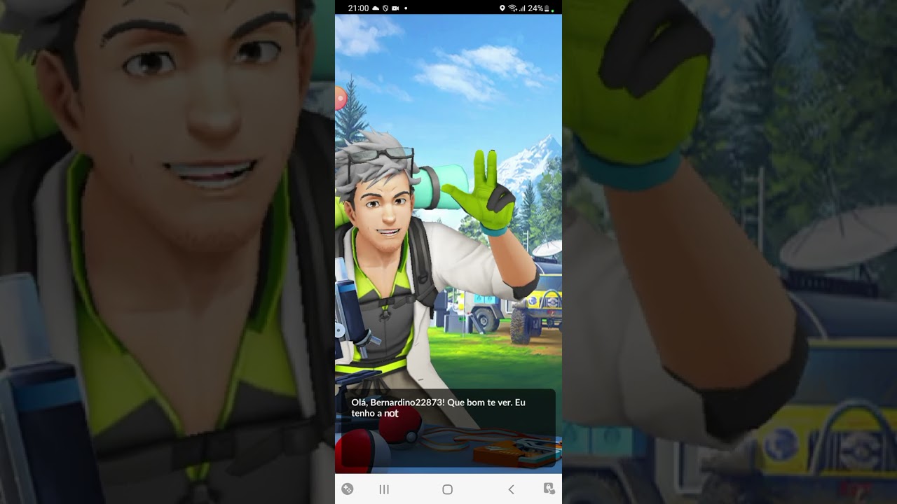 Jogando pokemon com a minha vó 