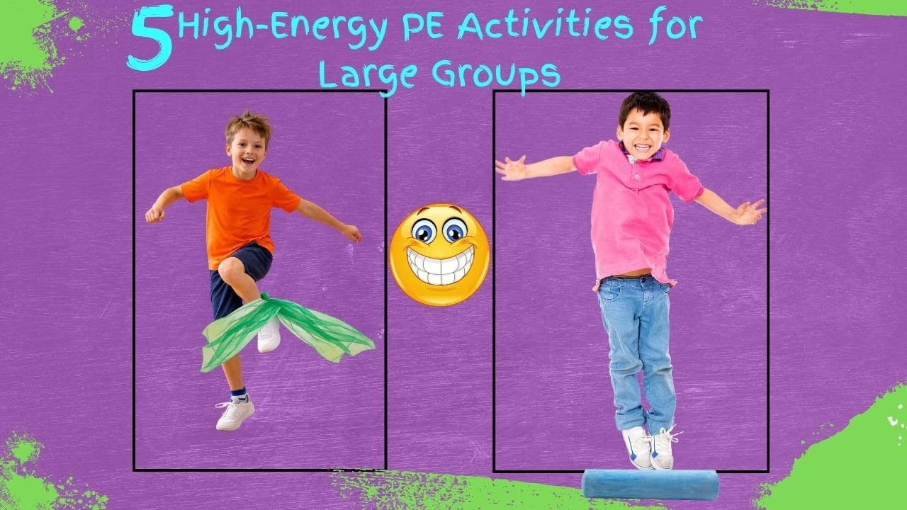 5 fun PE activities for large groups || pegames || physedgames || physicaleducationgames