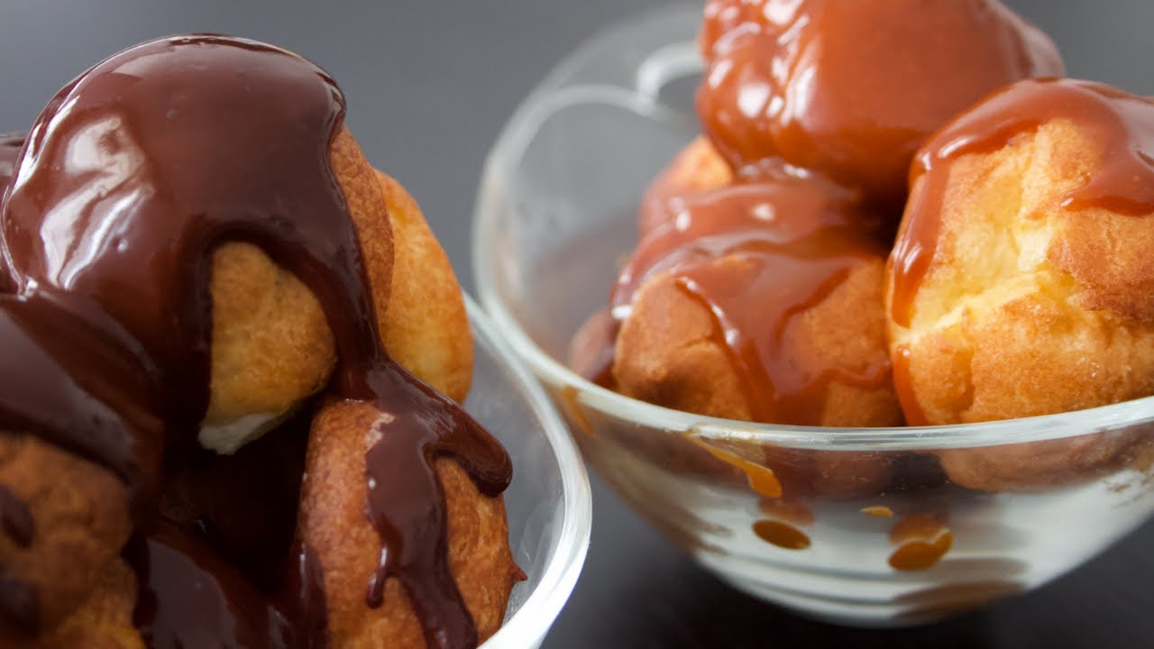 Como hacer profiteroles rellenos