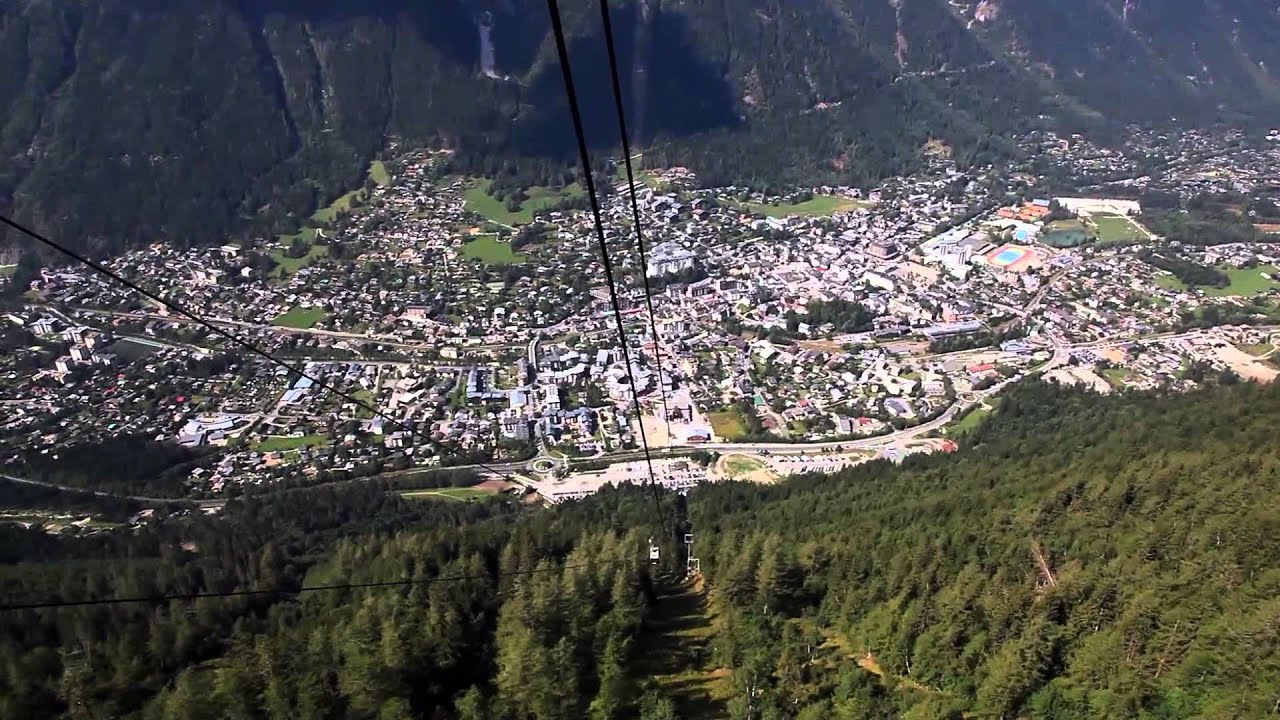 Aiguille du Midi to Chamonix cable car